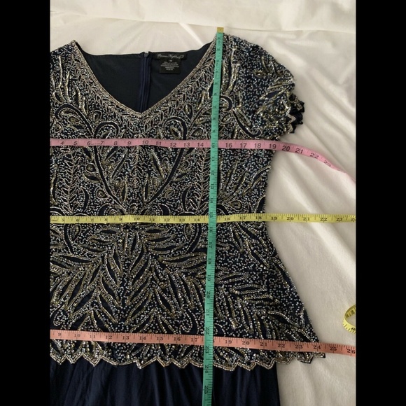 NEW Pisarro Nights Embellished Beaded Mock Gown 12 - Picture 12 of 12